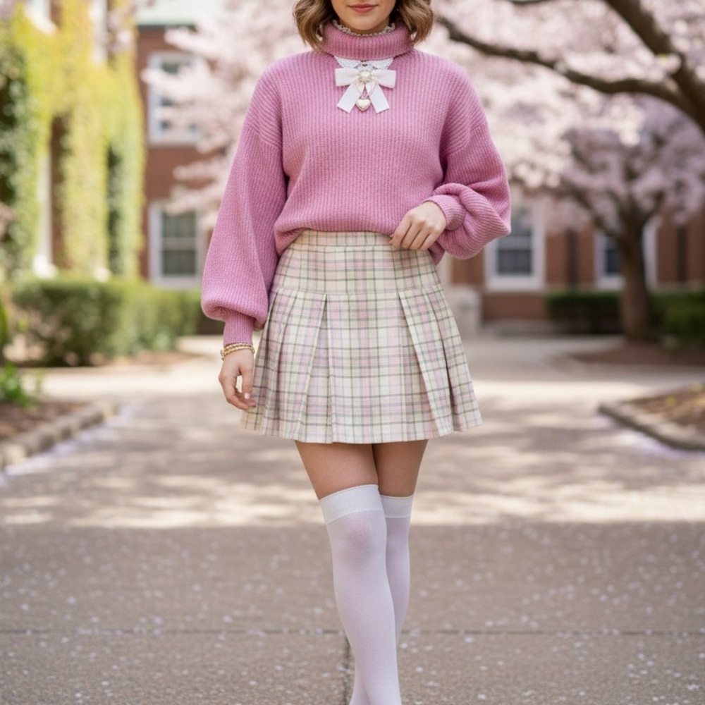 SOLD Pink Turtleneck Sweater